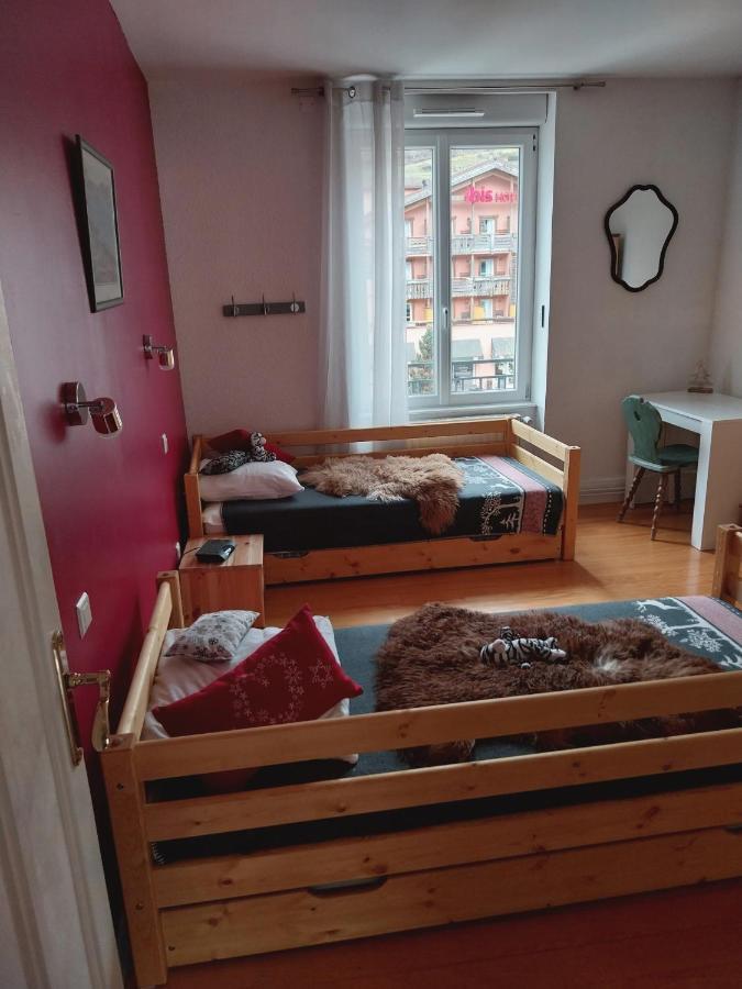 Cosy Appartement La Bresse Centre Ville Luaran gambar
